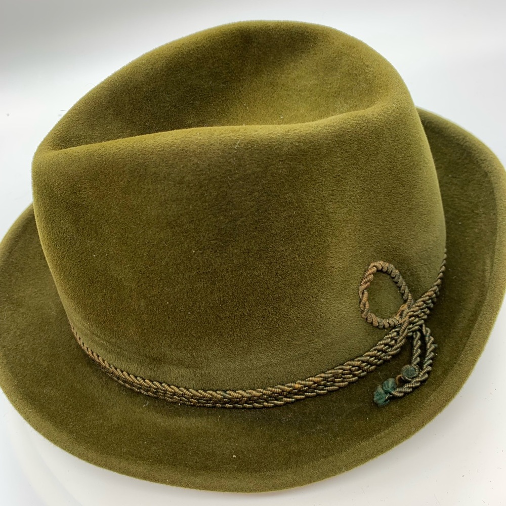 50s Vintage Fedora Velvet Hat